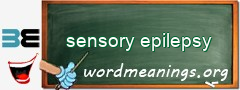 WordMeaning blackboard for sensory epilepsy